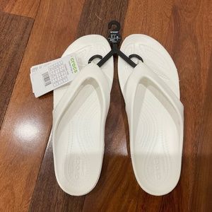 CROCS Kadee II Flip Flops White Size 9